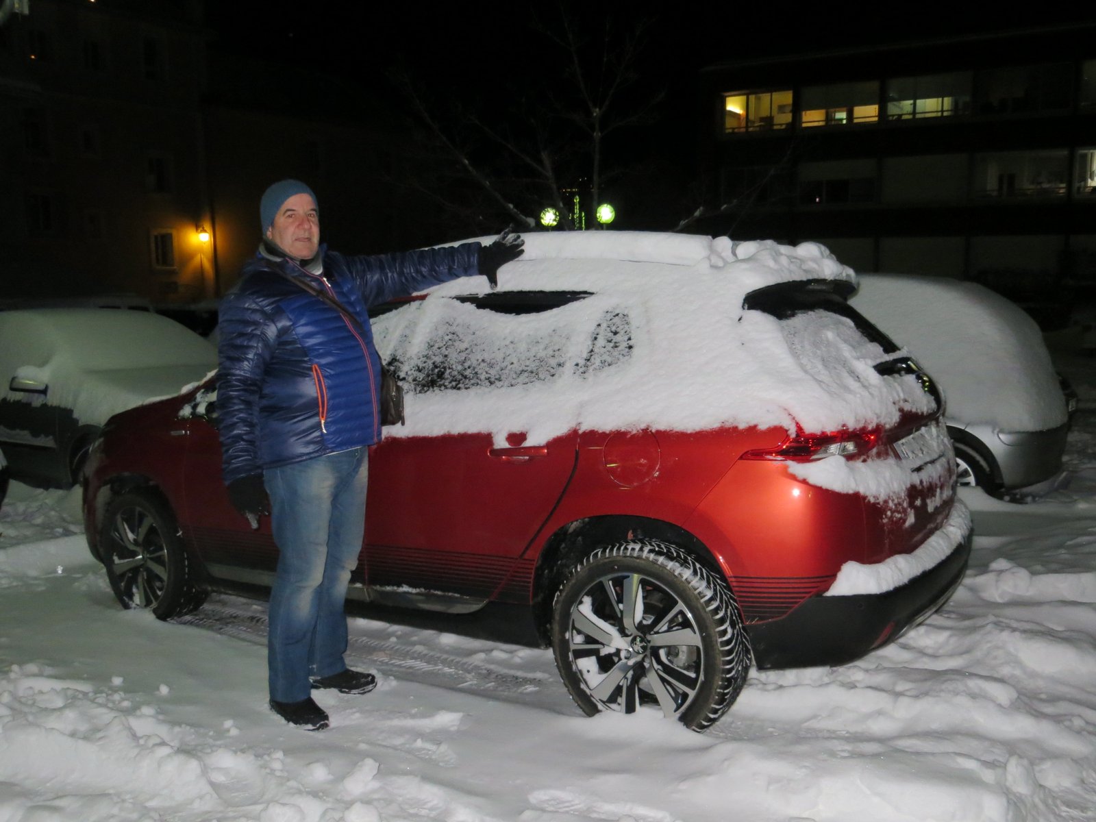 Parking enneigé