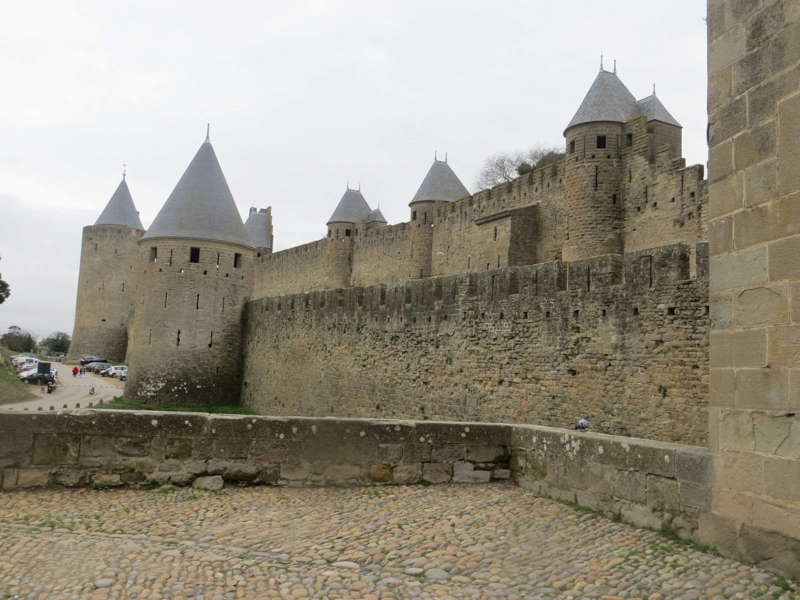Les remparts de Carcassonne.
