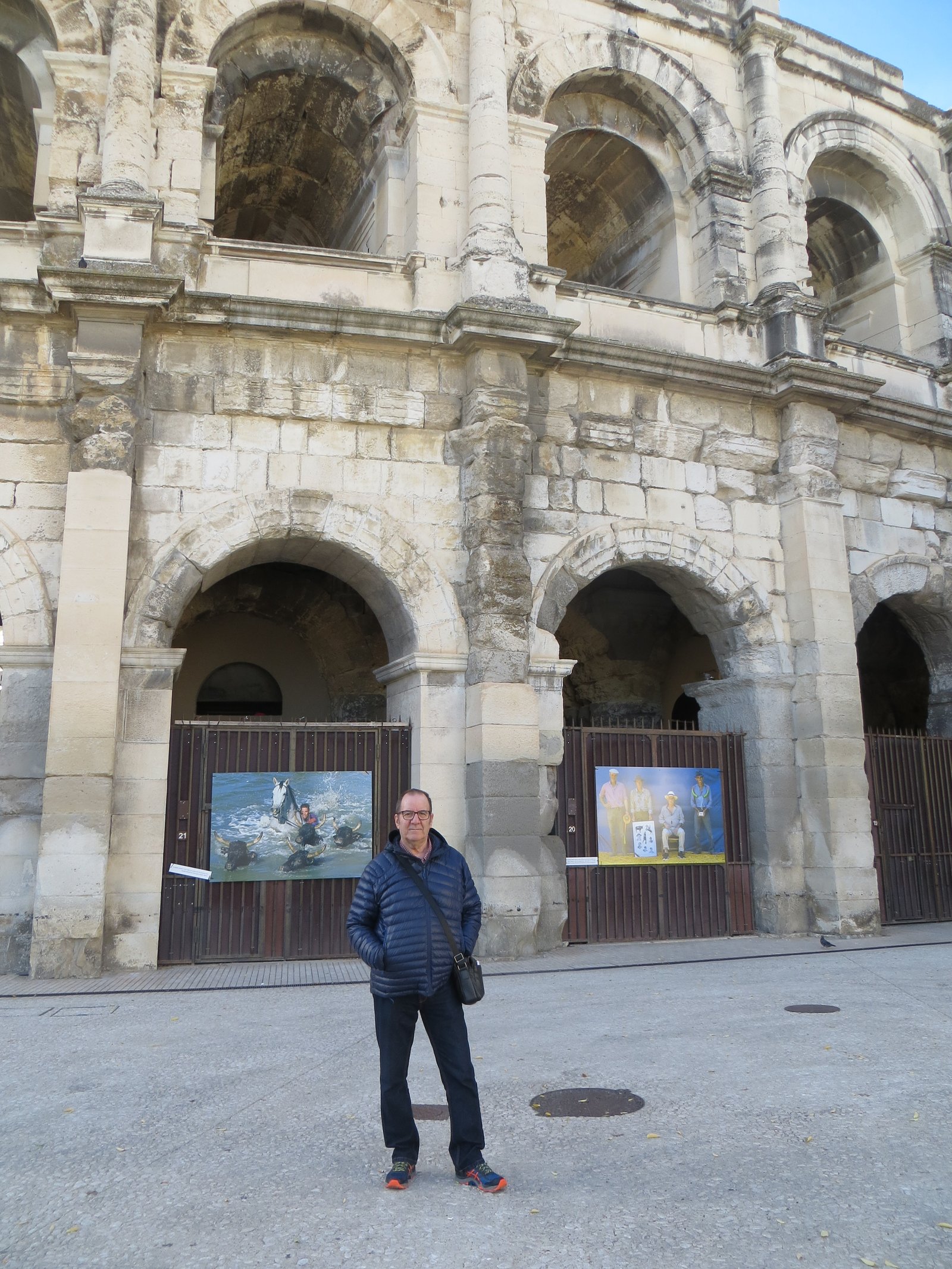 Les arènes.